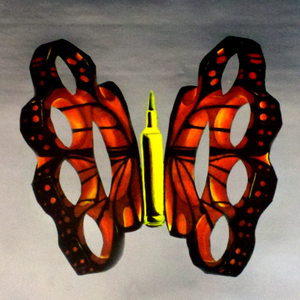 Brass Knuckle Butterfly Artwork Image